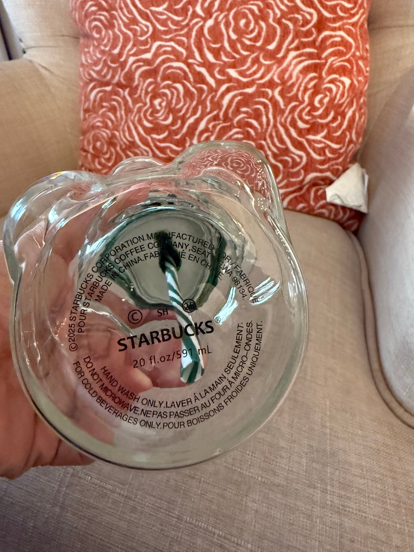 Starbucks Glass Bear tumbler