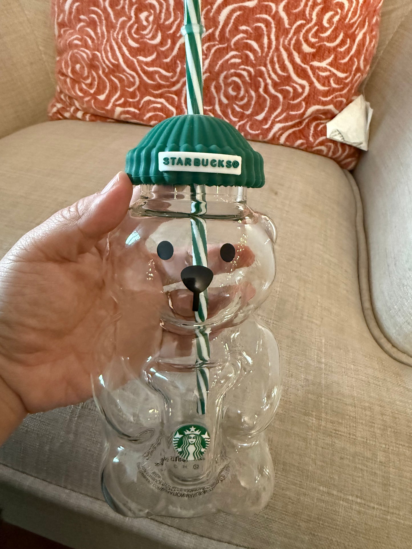 Starbucks Glass Bear tumbler